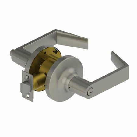 PATIOPLUS Withnell Lever Privacy Cylindrical Lock, No. 012499 Satin Chrome PA2063949